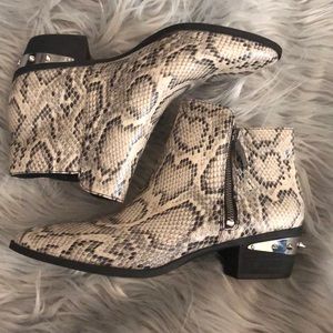 SAM Edelman Circus studded snake print booties